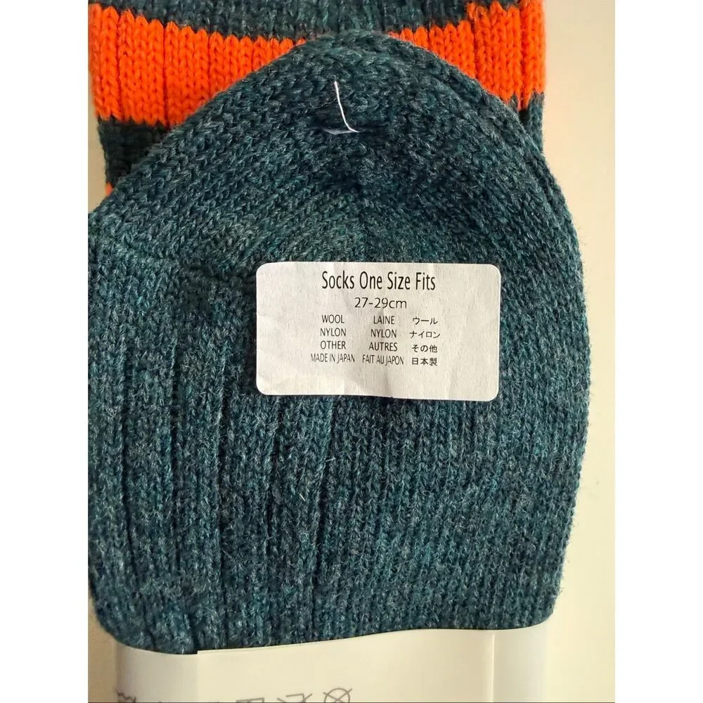 Anonymous ISM Socks Crew Made in Japan Cashmere Blend One Size Fits Most